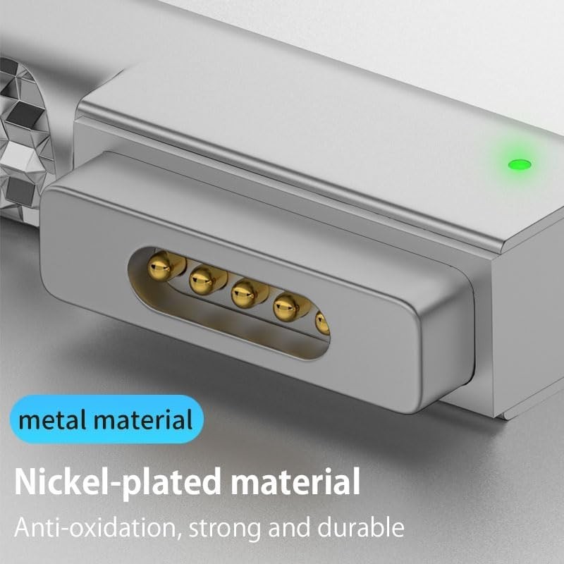 Magnetic USB C Adapter - 90 Degree 100W Fast Charger for MacBook Pro & Air gallery