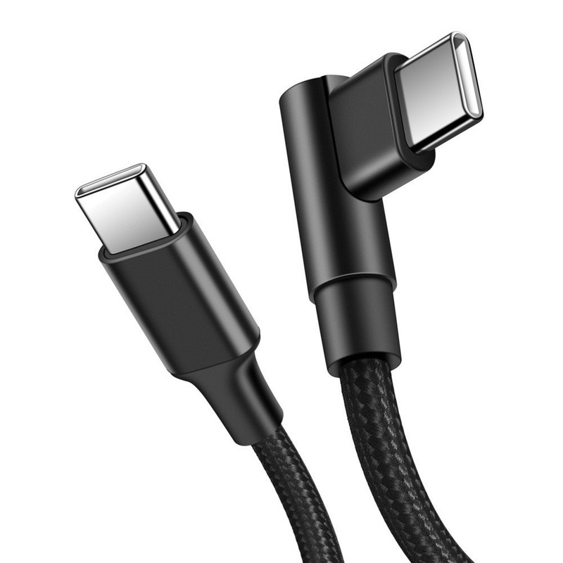 90° 60W 3A Type-C to Type-C Fast Charger Cable Data Cable for Android Devices gallery