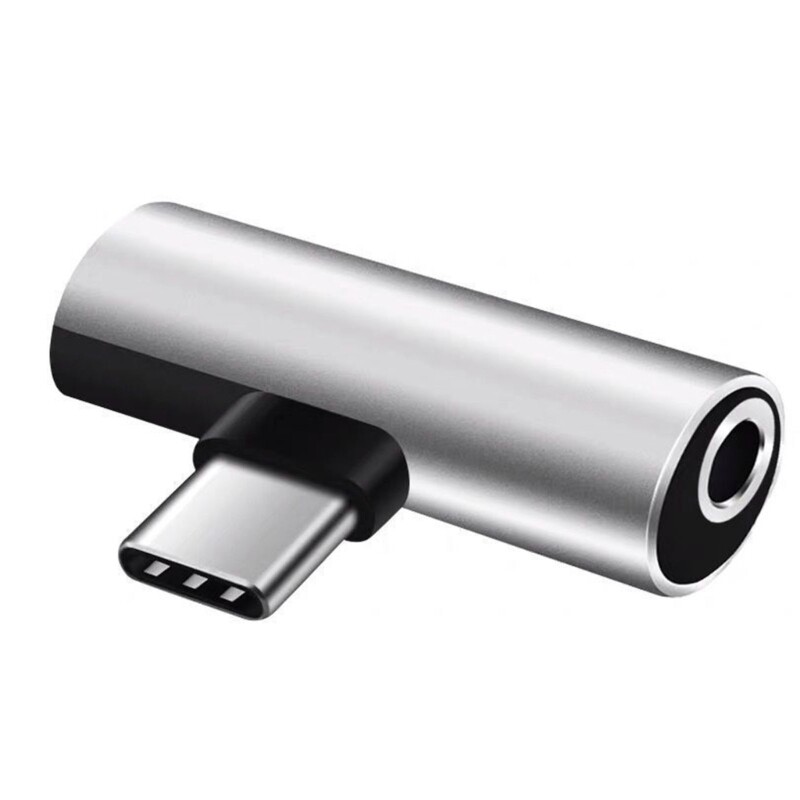 2in1 USB C to 3.5mm Headphone Jack+Type C Charger Adapter for S23-S22 S21-S20