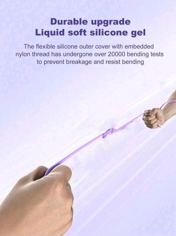 Charging Cable Fast Charge Liquid Silicone Data Cable for iPhone Type C Micro US gallery