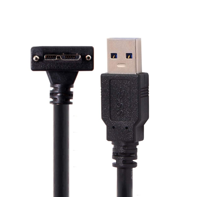 Micro USB 3.0 Cable Type A Male to Micro B Male 90 Degree 3.0M gallery