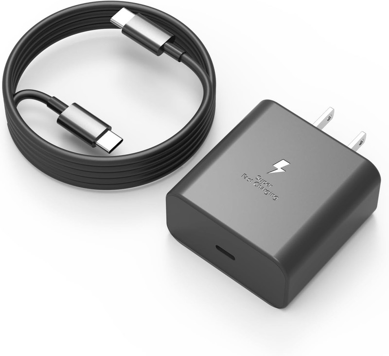 45W USB-C Fast Charger Power Adapter Block Type C PD Cable For Samsung Android