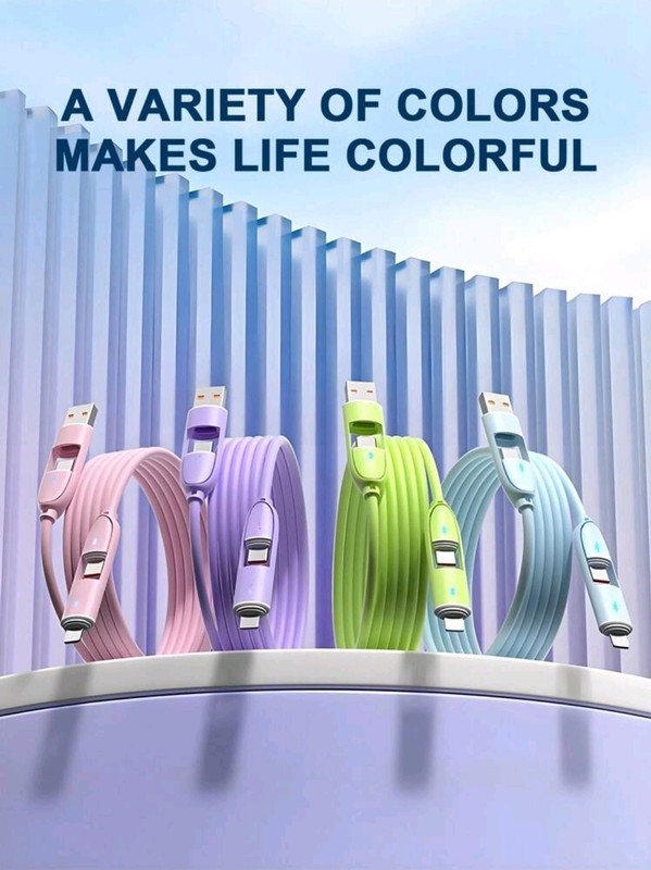 Charging Cable Fast Charge Liquid Silicone Data Cable for iPhone Type C Micro US gallery