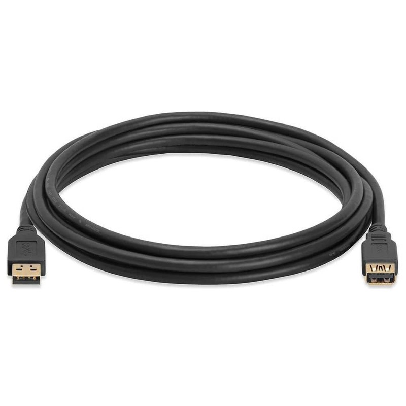 USB 3.0 A Male to A Female Extension Gold Plated Cable 10FT Blue gallery