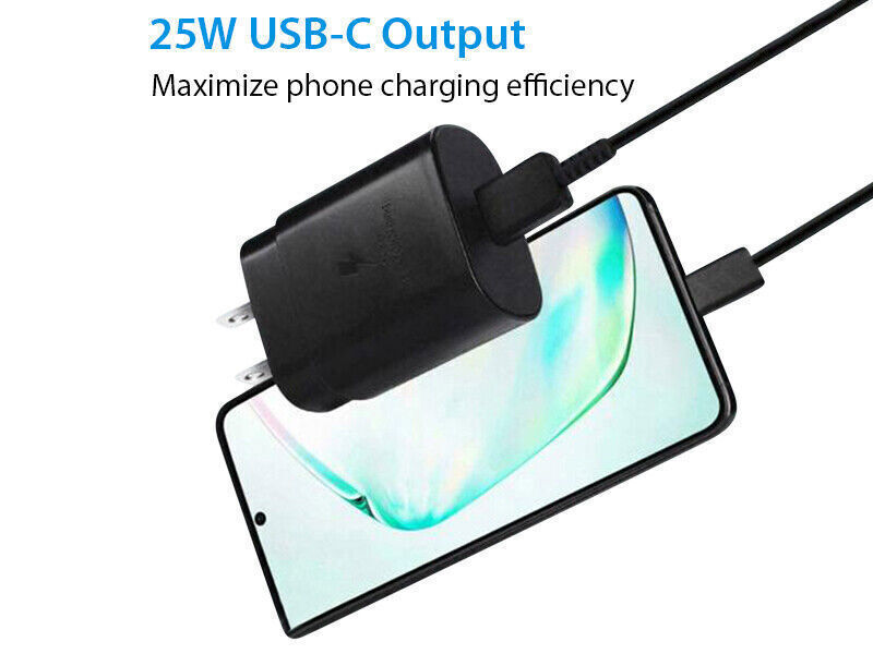 45w Type USB-C Super Fast Wall Charger+6FT Cable Fit Samsung Galaxy S23 S22 S21D gallery