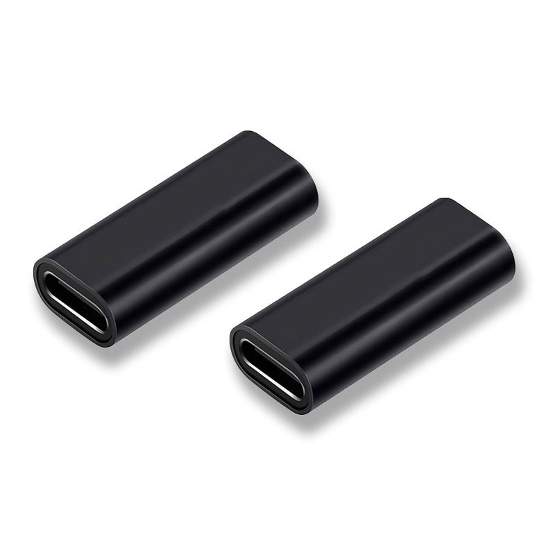 2PCS USB C Female to Female Adapter USB 3.1 Type C Coupler Connector Pack Black gallery