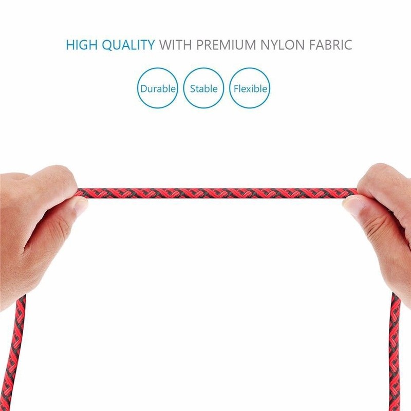 Braided 25cm USB Type-C Adapter Cable Charger For Apple iphone 15 Pro Max Short gallery