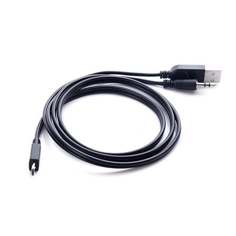 Micro 5Pin Male to 3.5mm USB Audio Charge Cable Cord for Speaker Samsung Android gallery