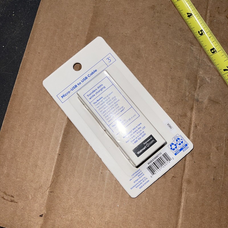 Connect onn Micro-USB to USB Cable 3’-Brand New gallery
