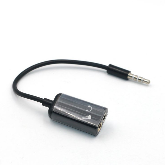 5pcs 3.5mm 4-Position Audio Splitter 1 Male To 2 Female Headphone Micphone Cable gallery