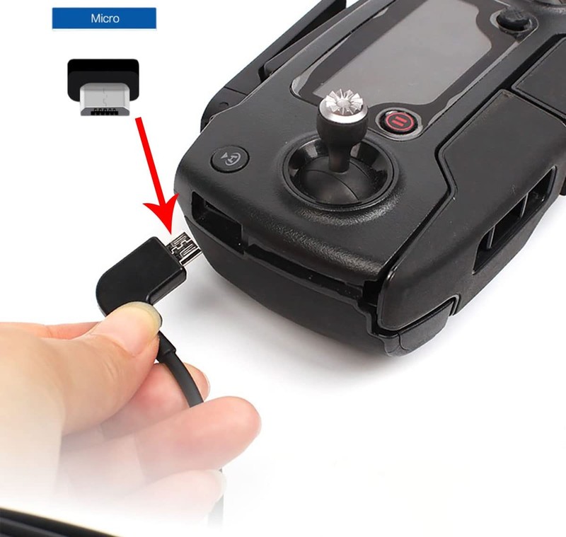 1FT+ 0.5FT(2 pack) USB Micro to iOS DJI Remote Controller Cable for DJI Mavic... gallery
