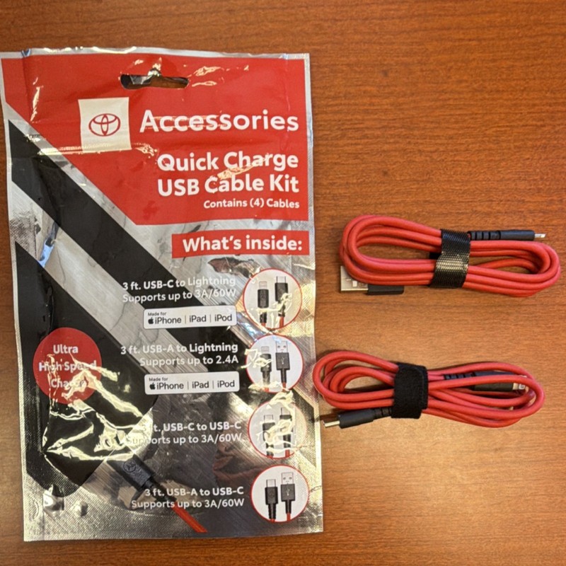 Toyota Charge Kit for Apple iPhone, iPad, iPod, Tablet PTQ76-00230 – PARTIAL