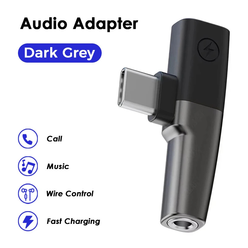USB Type C to 3.5mm Jack Headphone Fast Charging Splitter With Aux Audio Jack gallery