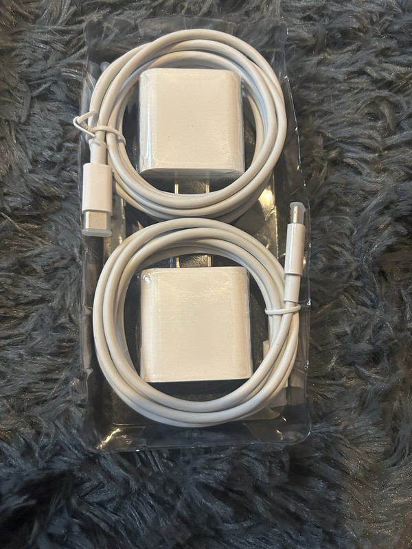 2-Pack USB-C Chargers and Power Adapters White Fast Charging