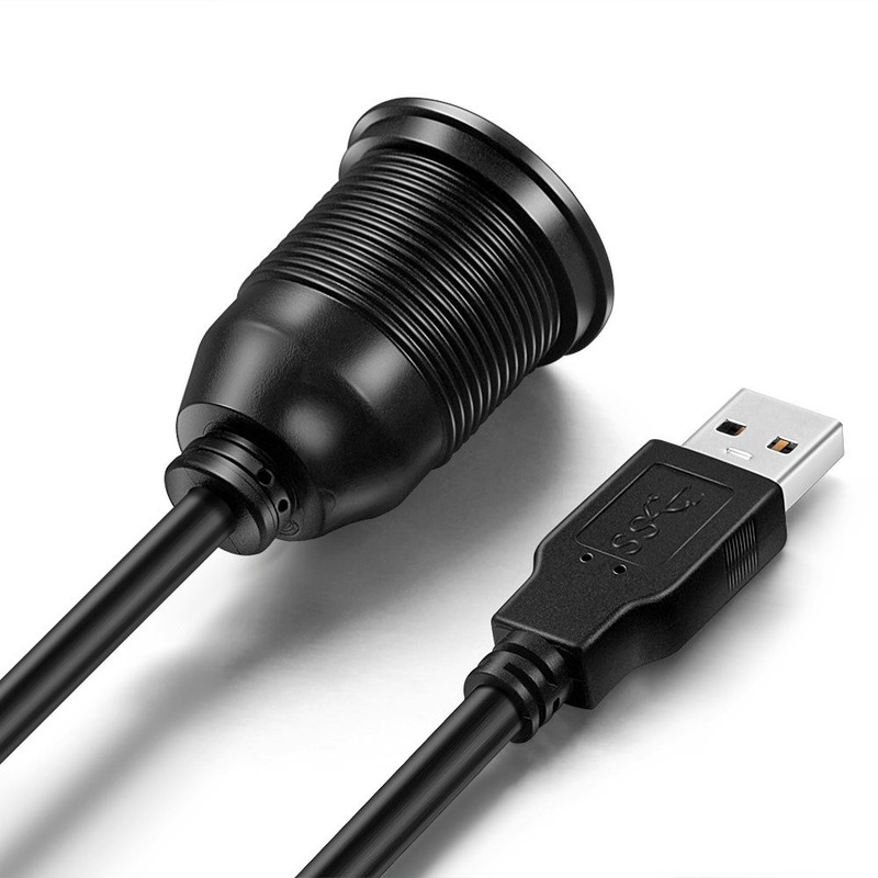USB 3.0 Male to Female AUX Extension Cable for Car Truck Boat - 3 Feet gallery