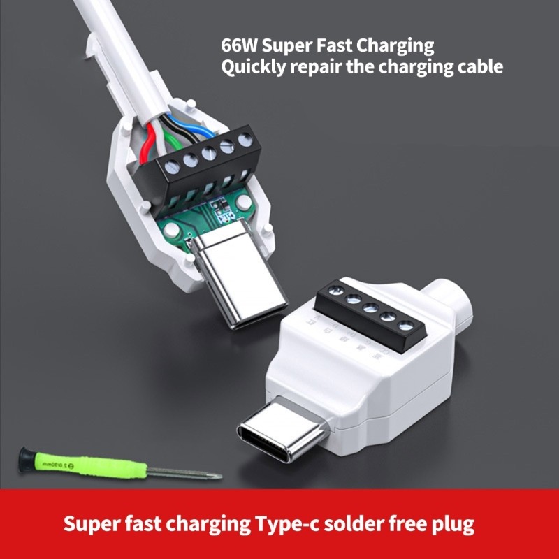 USB C Male to 5Pin/4Pin Crimp Adapter For Fast Wiring No Soldering Required gallery