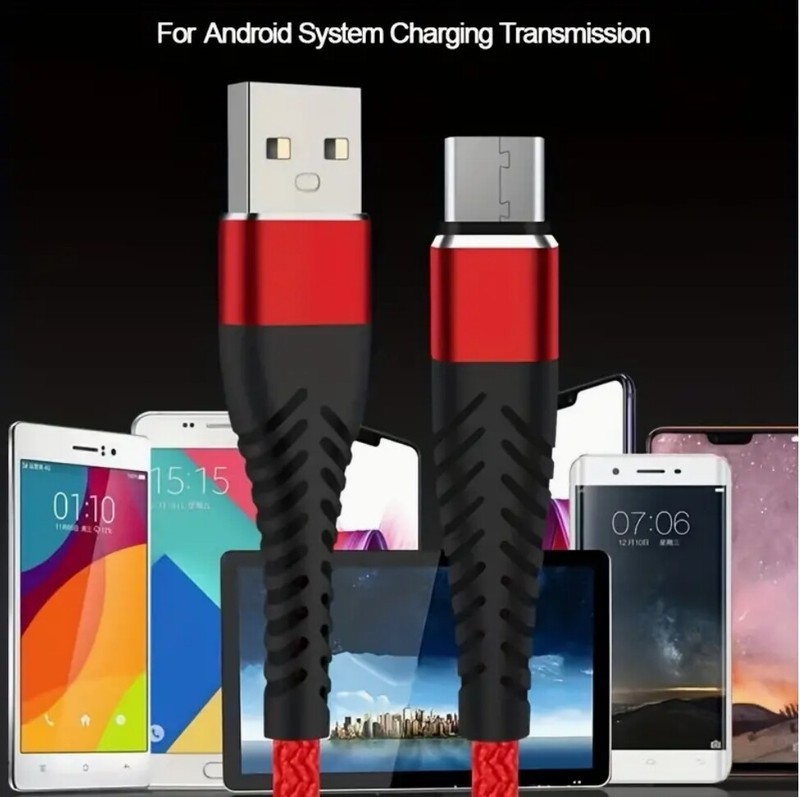 Heavy Duty Micro USB Fast Charger Data Cable Cord For Samsung LOT Android HTC LG gallery