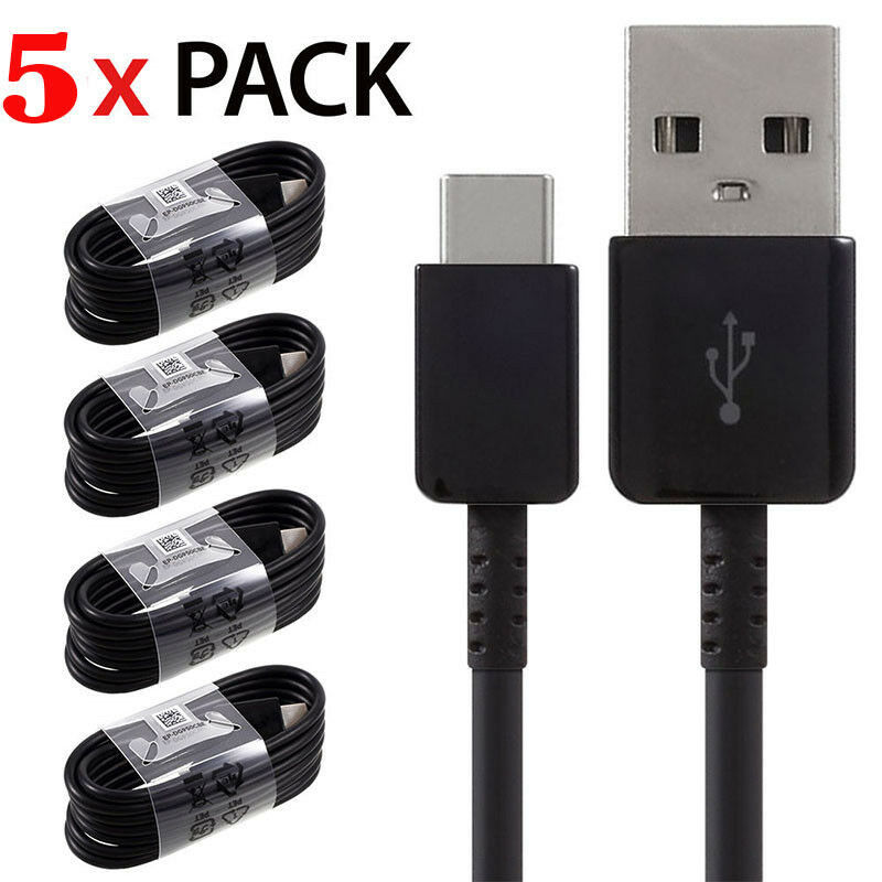 5x Lot For Samsung Galaxy Fast Charger Kit USB C/Type C Cable Wall Adapter Block