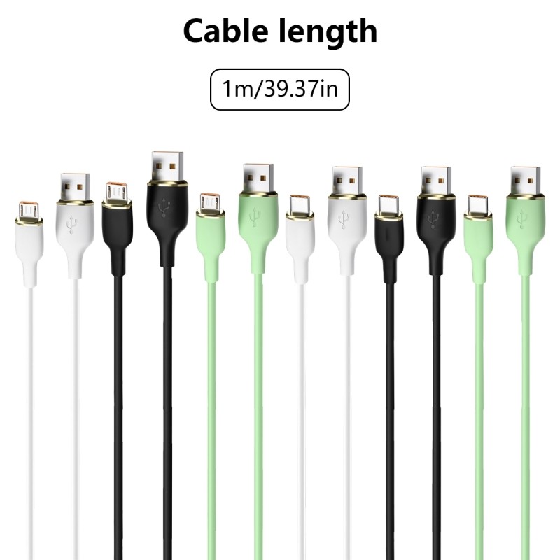 100cm Bend Resistant USB Charging Cord 3A USB to Type C/USB 5pin Power Cable gallery