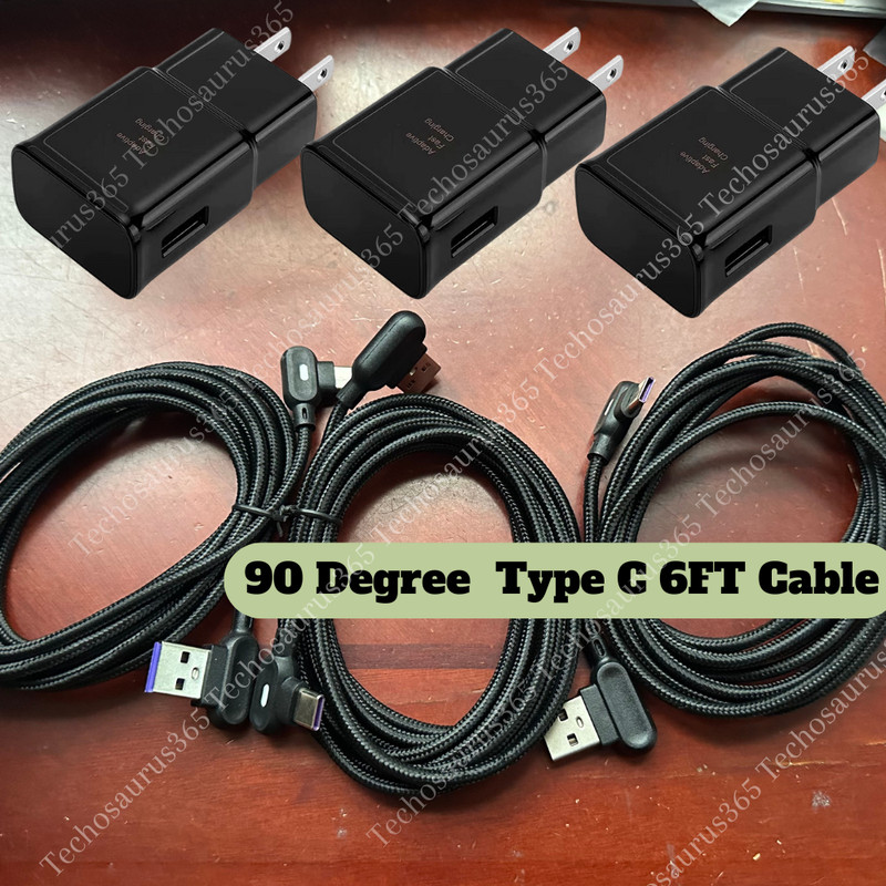 3 Pack For Samsung Galaxy S21 S20 A51 A14 A13 5G A12 Fast Charger & USB-C Cable
