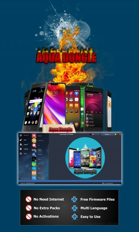 2020 NEW Aqua Dongle Aqua-dongle multibrand service tool forAsus Zte Oppo VivoLg gallery