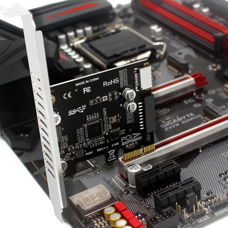 Chenyang USB 3.1 Front Panel Socket & USB 2.0 to PCI-E 1X Express Card Adapter gallery