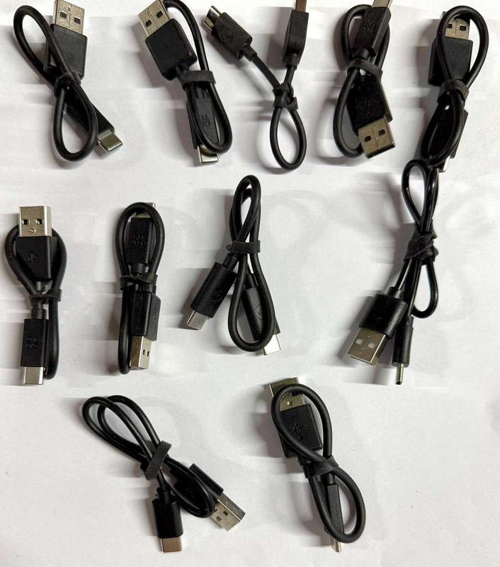 Lot Of 10 Micro USB Charging Cable 8 Inch Short Sync Charger Premium - Used gallery