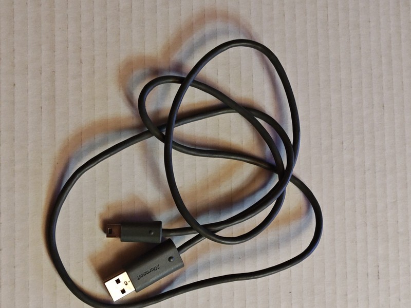 Microsoft USB Type A 2.0 Male To USB Mini Type B Male Charging Cable 4ft