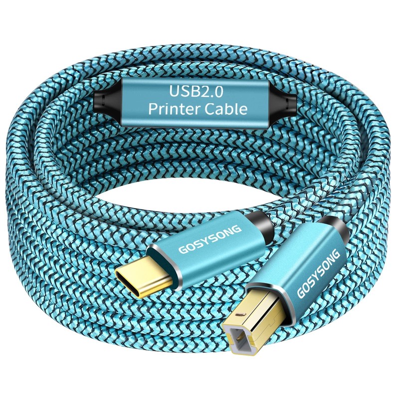 50ft Active USB C to B Printer Cable with Printer, Scanner, Fax, Piano,Midi K…