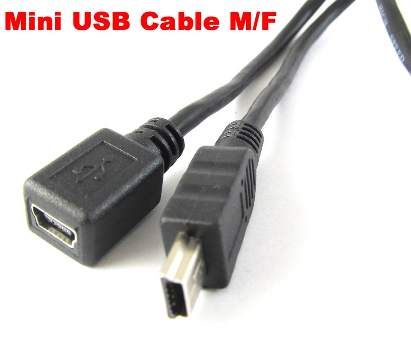 1set New Mini USB 5pin Male to Female Jack extension cable 1M gallery