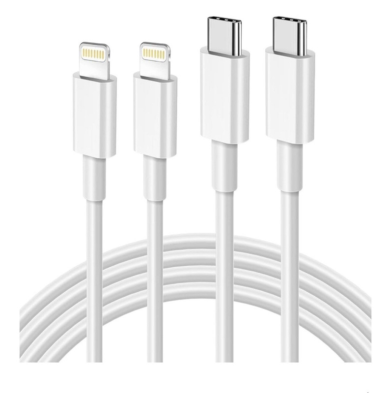 USB C to Lightning Cable 2 Pack 10 ft Apple MFi Certified iPhone Fast Charger