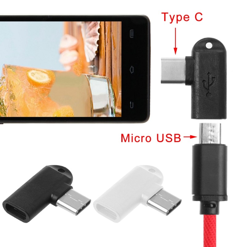 Professional 90 Degree Micro USB Female to Type C Male Adapter gallery