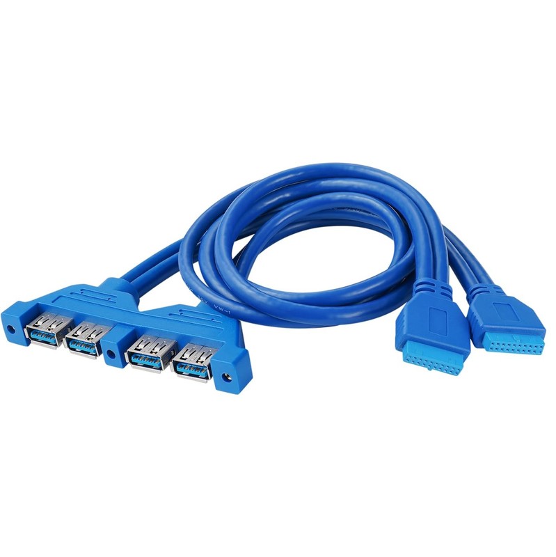 USB 3.0 Front Panel Header Motherboard 20-Pin to 4-Port USB 3.0 Extension