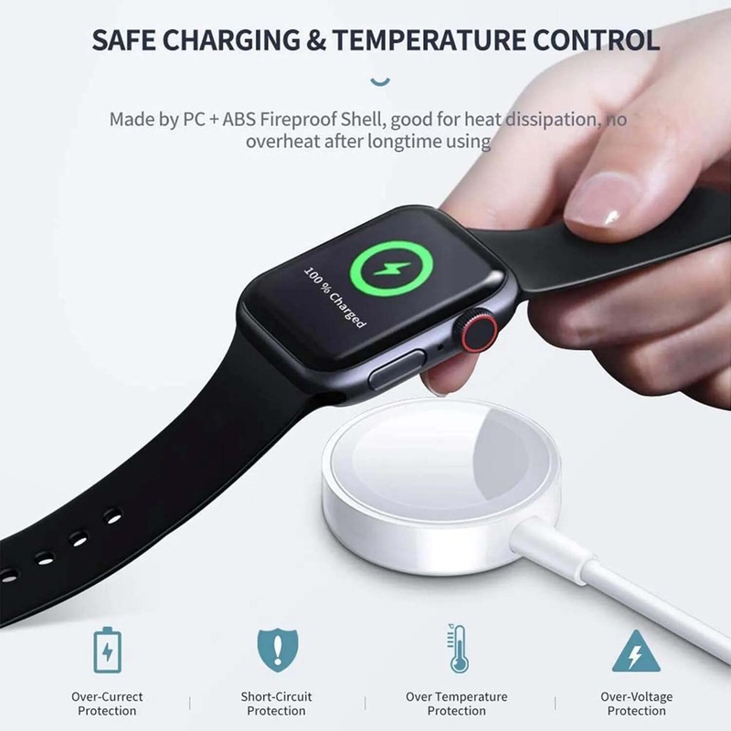 Replacement for Watch Charger Magnetic Fast Charging Cable - White gallery