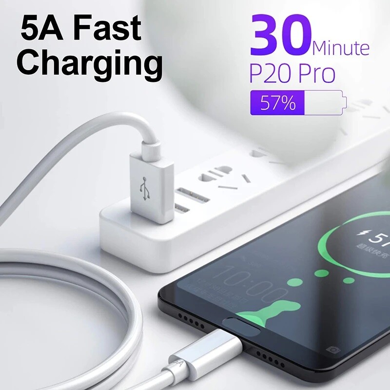 USB Type C Data Cable 5A Fast Charging USB-A to USB-C Charger lot Cord For Phone gallery