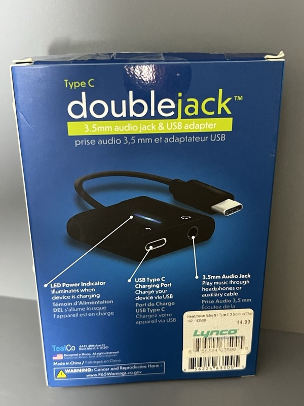 ⚡️ Doublejack 3.5mm Audio Jack & USB Adapter for iPhone iPad - New Boxed gallery