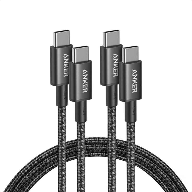 USB C to USB C Cable, 2-Pack 6 FT (1.8 M) Type C 100W Charger Cord, Fast Chargin gallery