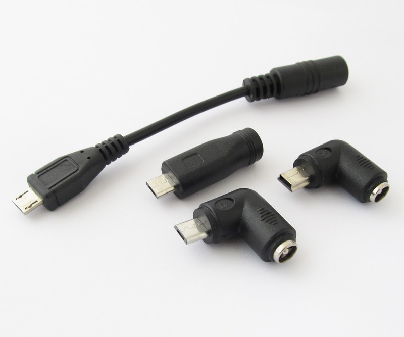 100pcs 5.5x2.1mm Female to Micro/ USB 5Pin Male DC Charging Cable Mini & Adapter gallery
