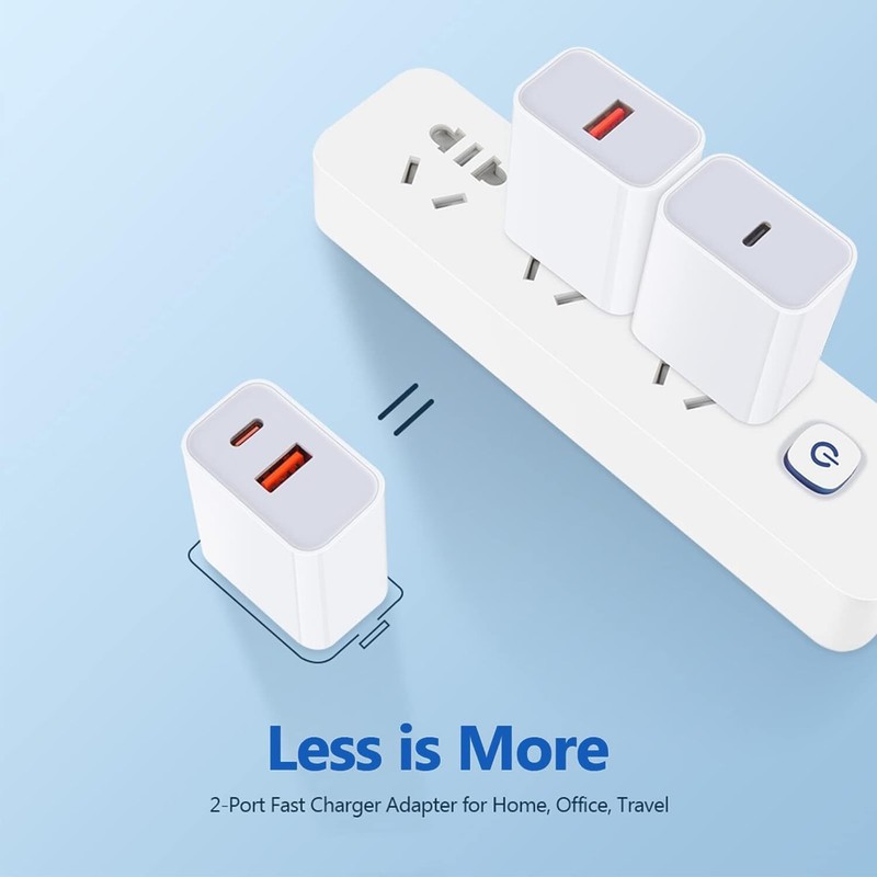 IPhone 16 15 13 12 11 20W Fast Charger Block USB Type C Wall Power Adapter Lot gallery