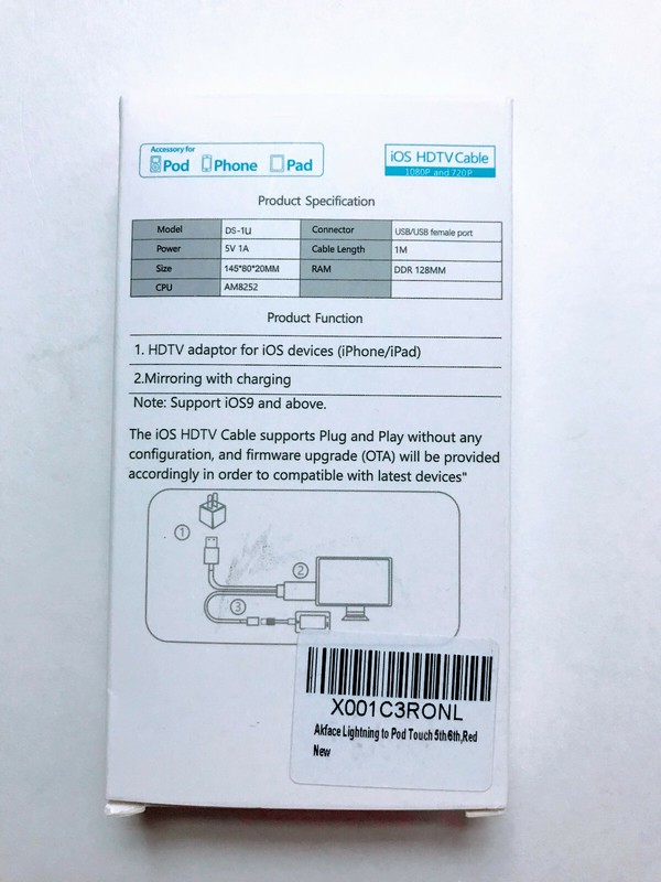 HDMI HDTV AV Adapter Cable For IOS Devices-Phone to TV 1080p gallery