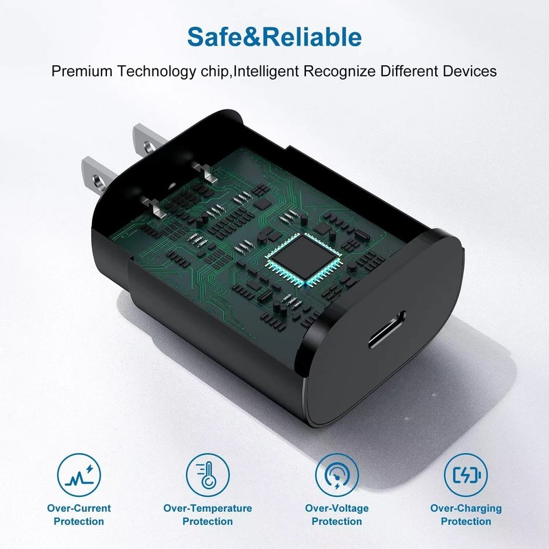 PD 25W USB-C Fast Adpater Type-C Wall Charger Block For iPhone Samsung iPad Lot gallery