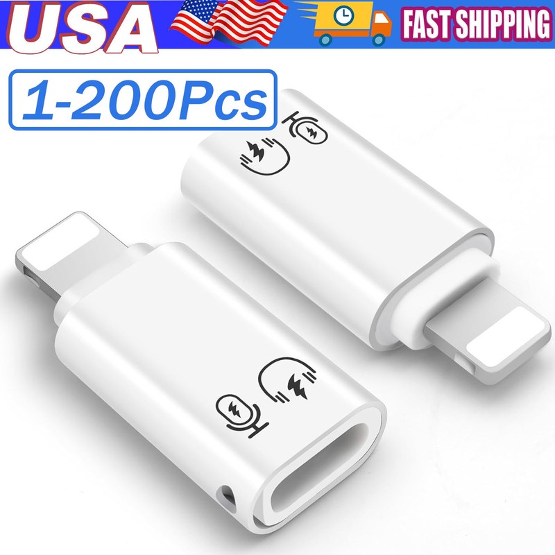 5.8 USB Type C Female to iOS Male Adapter For iPhone 14/13/12/11/XR/XS/SE 3 Lot