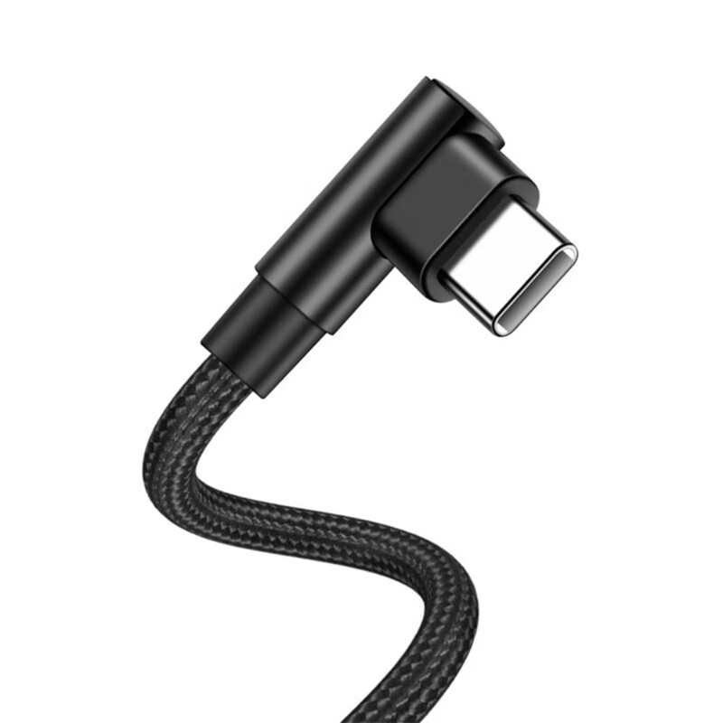90 Degree Angle USB-C to USB-C Charger Cable Fast Charging Type Sync Cord Lot gallery