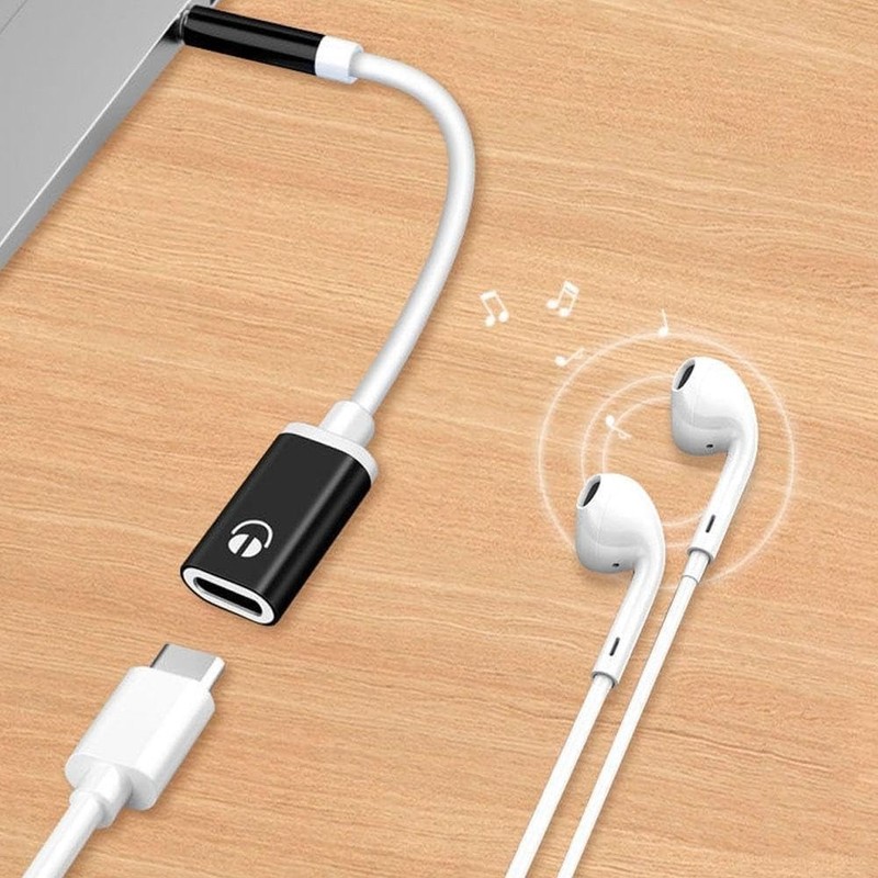 Durable 3.5mm Male to USB-C Female Adapter - Perfect for Headphones and Tablets gallery