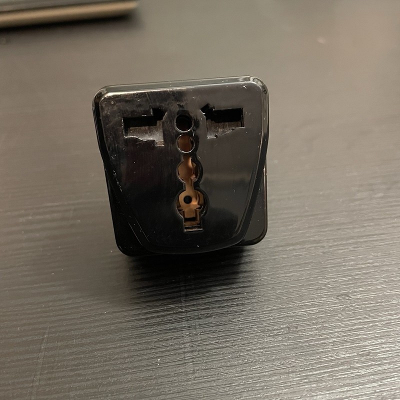 ✅Travel Plug Adapter Converter Type B Europe/Asia To US 3-Prong Plug#️⃣Z08-0516