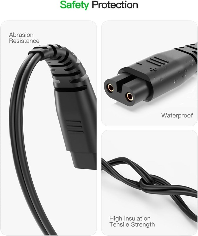 Replacement USB Charging Cable for Hatteker Hair Trimmers - Certified Safety gallery