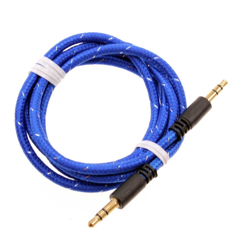 Aux Cable 3.5mm Adapter Car Stereo Aux-in Audio Cord Speaker for Cell Phones