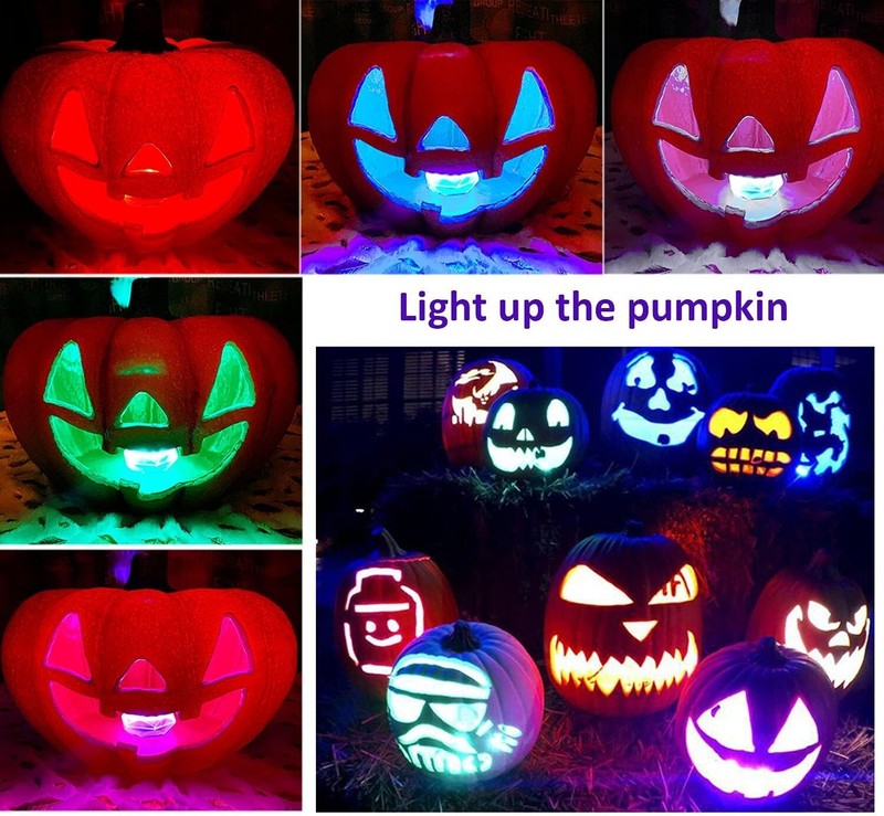 Halloween Decorations Flood Lights,Colorful Waterproof Light Outdoor,USB gallery