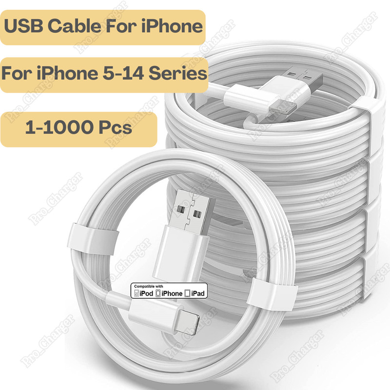 For iPhone 6 7 8 X XR XS 11 12 13 14 Pro Max USB Charger Cable Charging Cord Lot