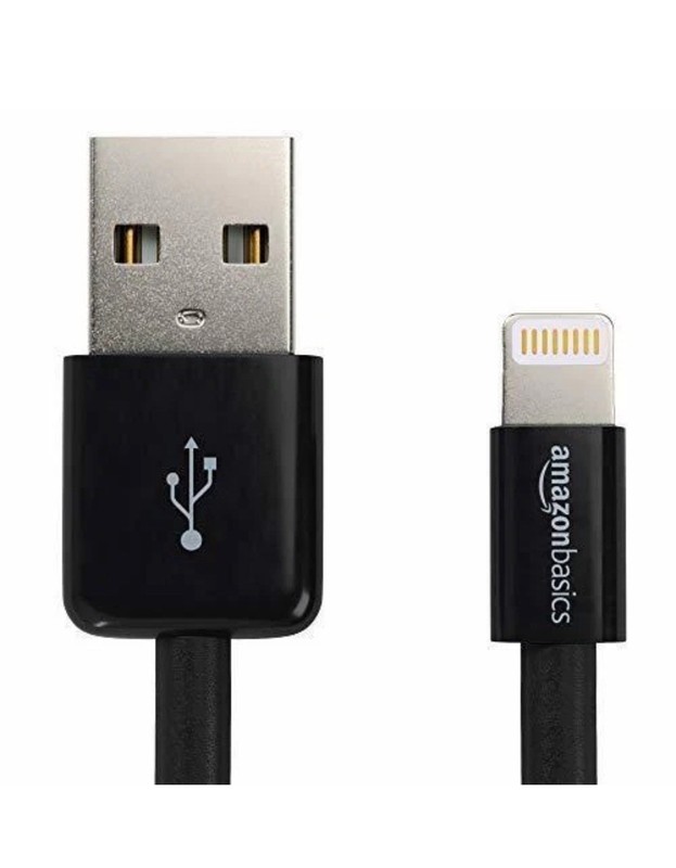 AmazonBasics USB-A to Lightning Cable – Apple MFi Certified – 6Ft (1.8m) – BLACK